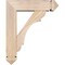 Ekena Millwork Olympic Arts and Crafts Smooth Bracket w/ Offset Brace, Douglas Fir, 5 1/2"W x 18"D x 22"H BKT0604X18X22OLY03SDF - alternate 4